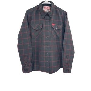 Dixxon Flannel Company Women's Medium The Redline Snap Front Long Sleeve Shirt